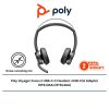 Poly Voyager Focus 2 USB-C-C Headset +USB-C/A Adapter (9T9J3AA) (9T9J4AA)