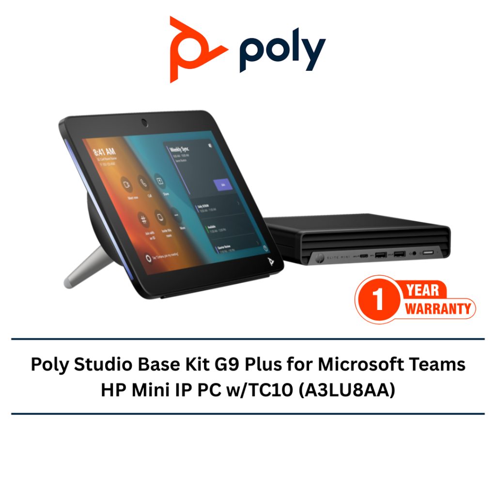 Poly Studio Base Kit G9 Plus for Microsoft Teams HP Mini IP PC w/TC10 ...