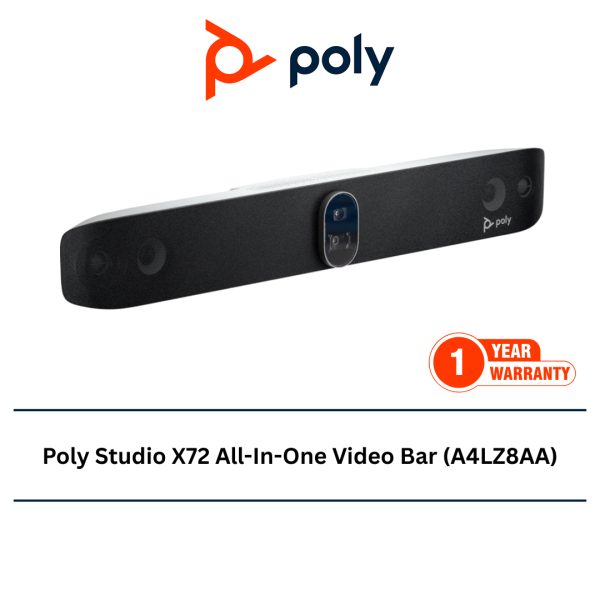 2 Poly Studio X72 All-In-One Video Bar (A4LZ8AA)