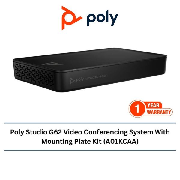 Poly Studio G62 Video Conferencing System With Mounting Plate Kit (A01KCAA)