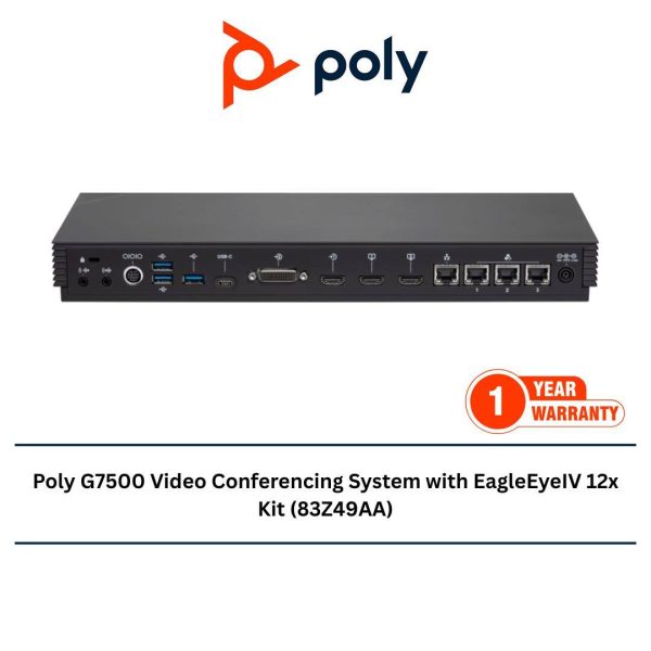 Poly G7500 Video Conferencing System with EagleEyeIV 12x Kit (83Z49AA)