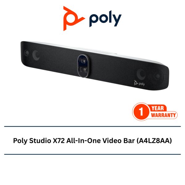 3 Poly Studio X72 All-In-One Video Bar (A4LZ8AA)