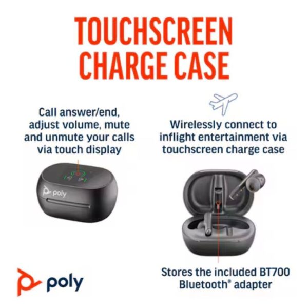 Poly Voyager Free 60+ UC M Earbuds with BT700 USB-A / C Adapter (7Y8G3AA) (7Y8G4AA) (7Y8G5AA) (7Y8G6AA) (7Y8G7AA) (7Y8G8AA) (7Y8G9AA) (7Y8H0AA)
