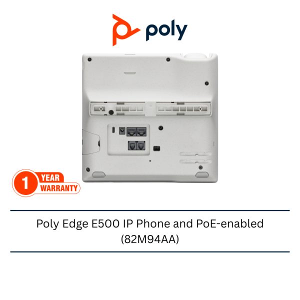 Poly Edge E500 IP Phone and PoE-enabled (82M94AA)